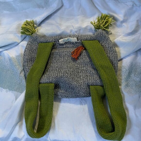 BLABLA KIDS Handknit WINK THE OWL BACKPACK - Picture 2 of 4